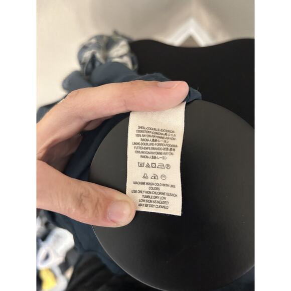 Free People Dear You Blue Floral Lined Mini Dress with pockets Size Small - Picture 5 of 9